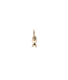 14k Gold Alphabet Soup X Charm