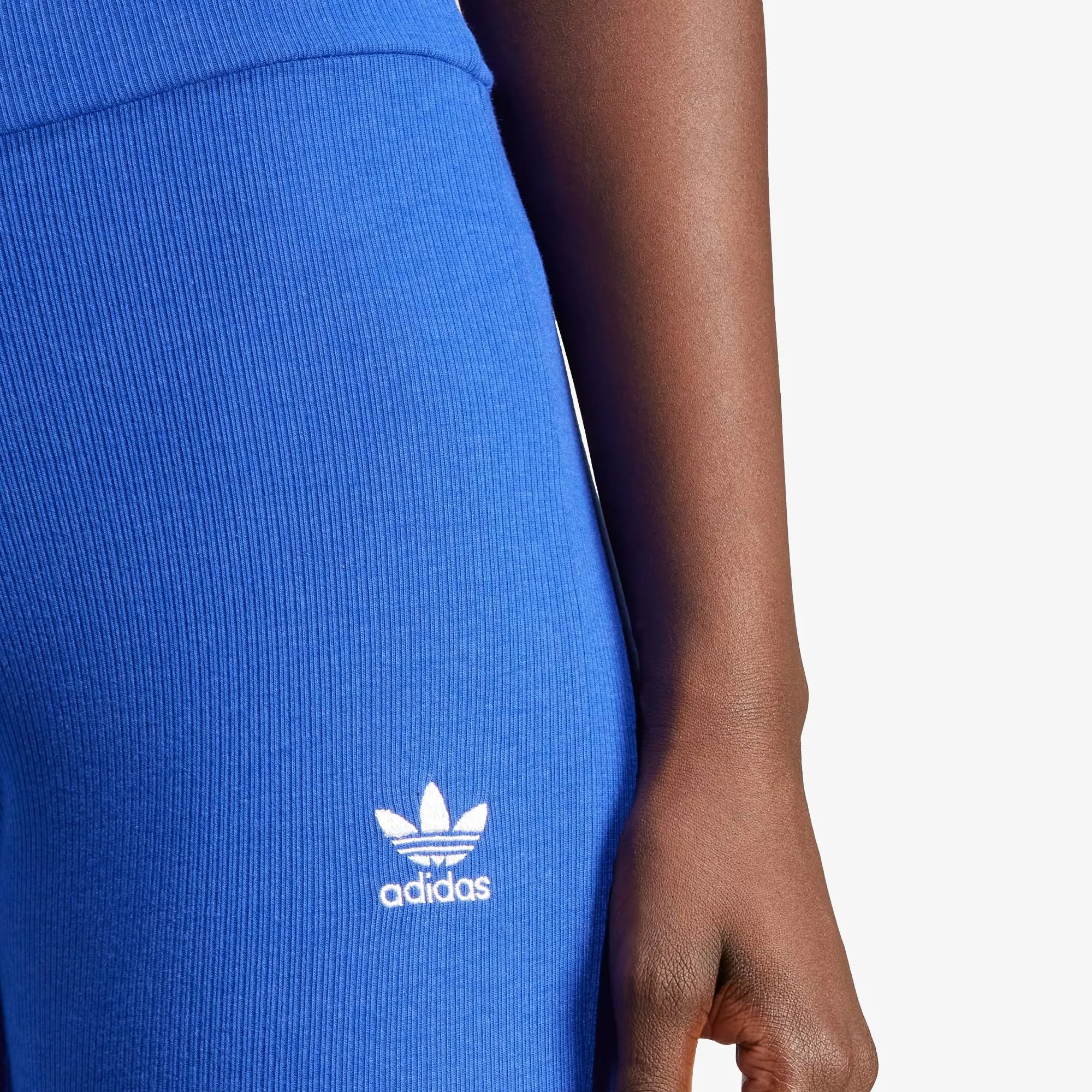 Adidas Originals | ESSENTIALS RIB FLARED PANTS  { SEMI LUCID BLUE