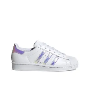 Adidas Superstar J Bianco Glitter