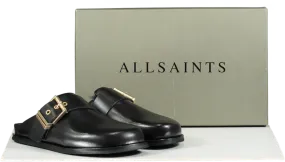 All Saints Black Venus Shearling Mules UK 5 EU 38 👠