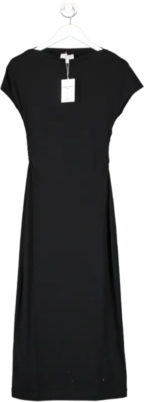 & Other Stories Black Organic Cotton Maxi Dress UK XS