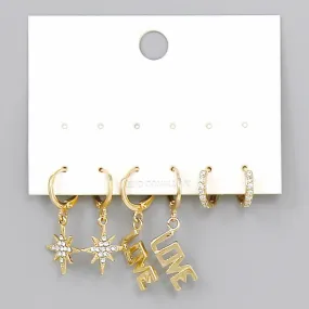 Assorted Hoop Earring Set