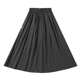 A[S]USL KIDS COTTON NYON FLARE SKIRT-CHARCOAL