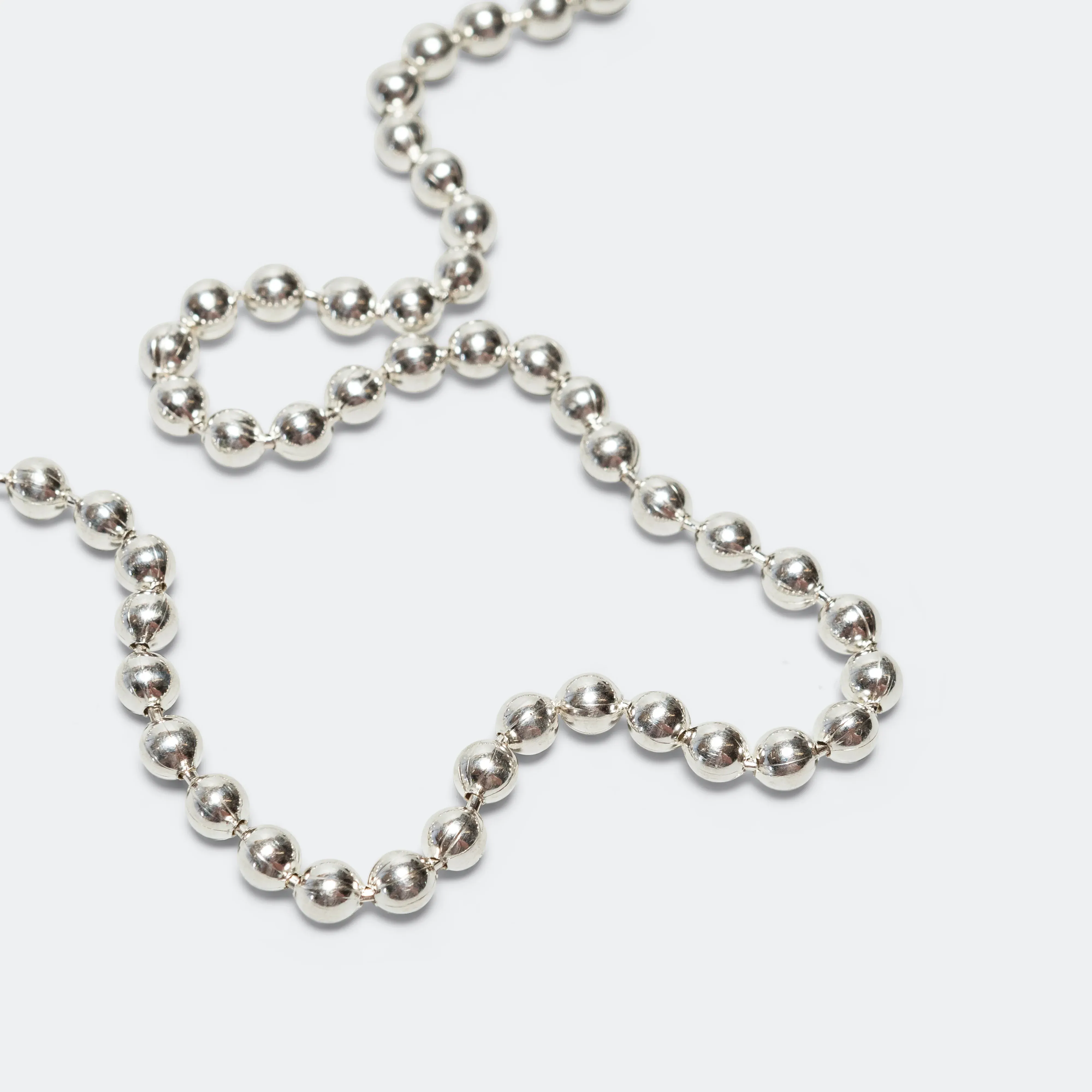 Ball Chain Necklace Goosebumps - A - 925 Silver/18K Gold