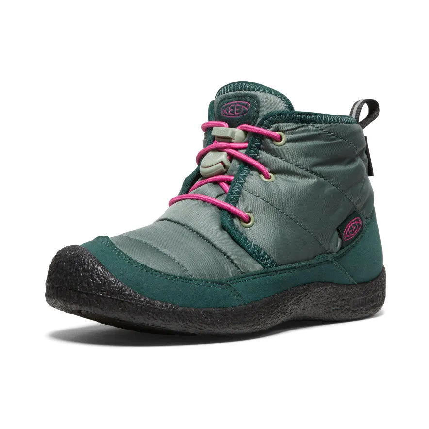 Big Kids' Howser II Waterproof Chukka  |  Dark Forest/Fuchsia Purple