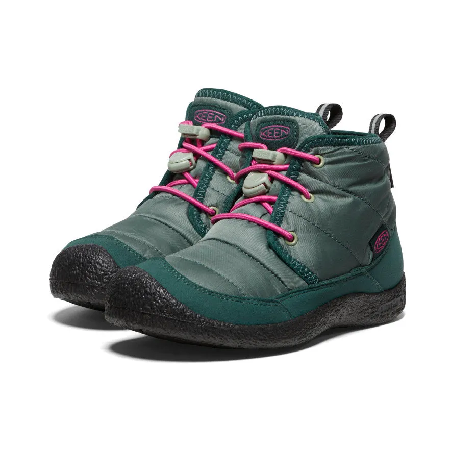 Big Kids' Howser II Waterproof Chukka  |  Dark Forest/Fuchsia Purple