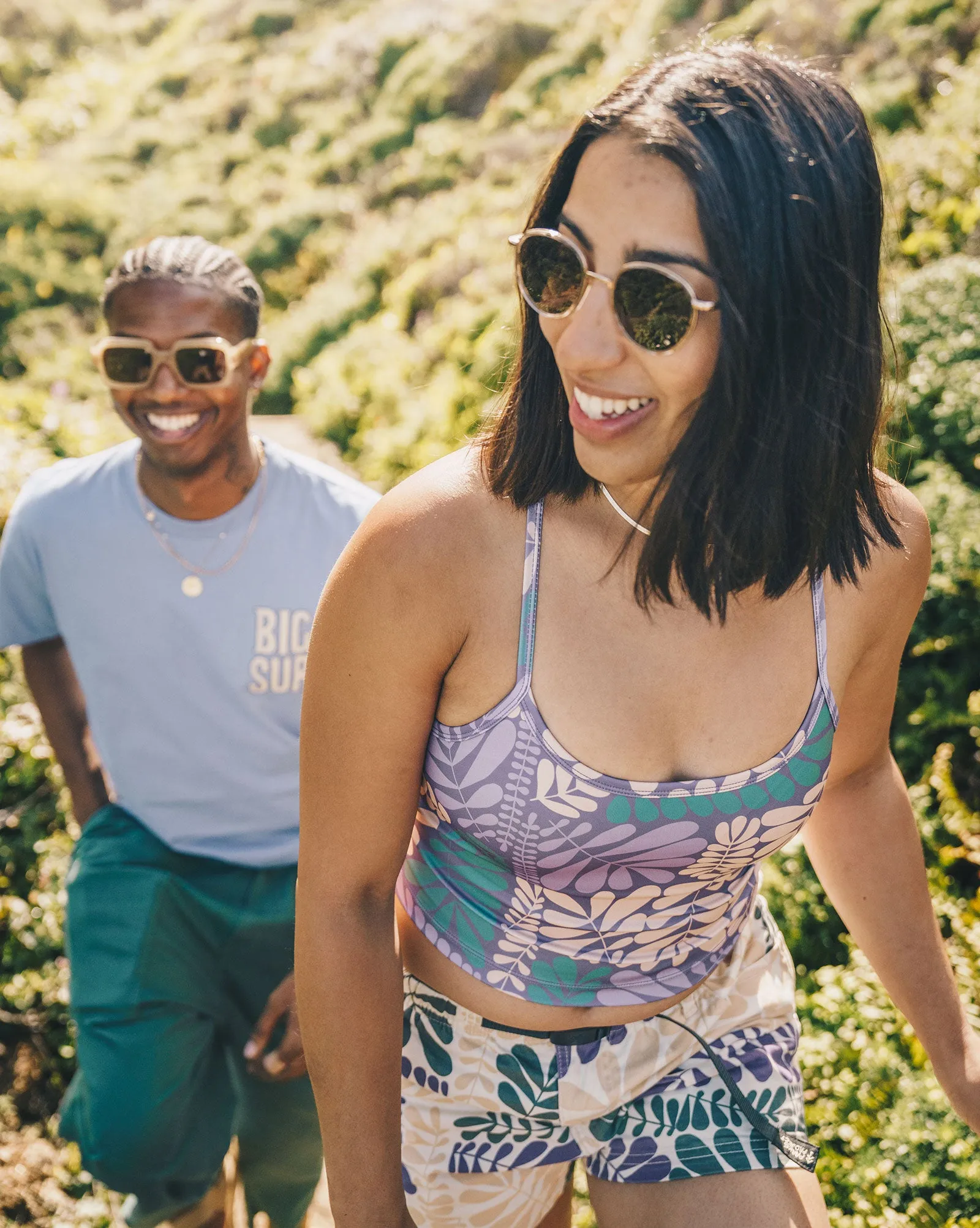 Big Sur Ferns Recycled Cropped Tank