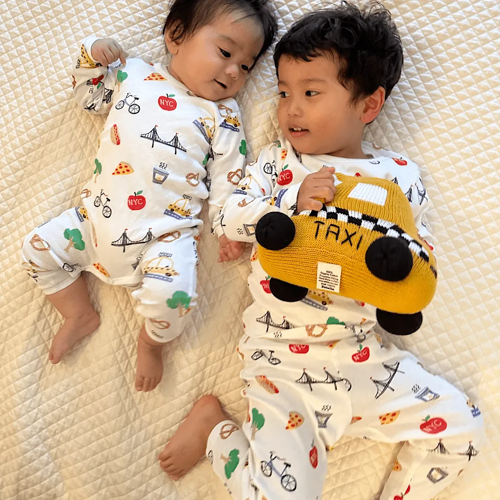 City Dreams: NYC-Inspired Sibling Pajama Duo