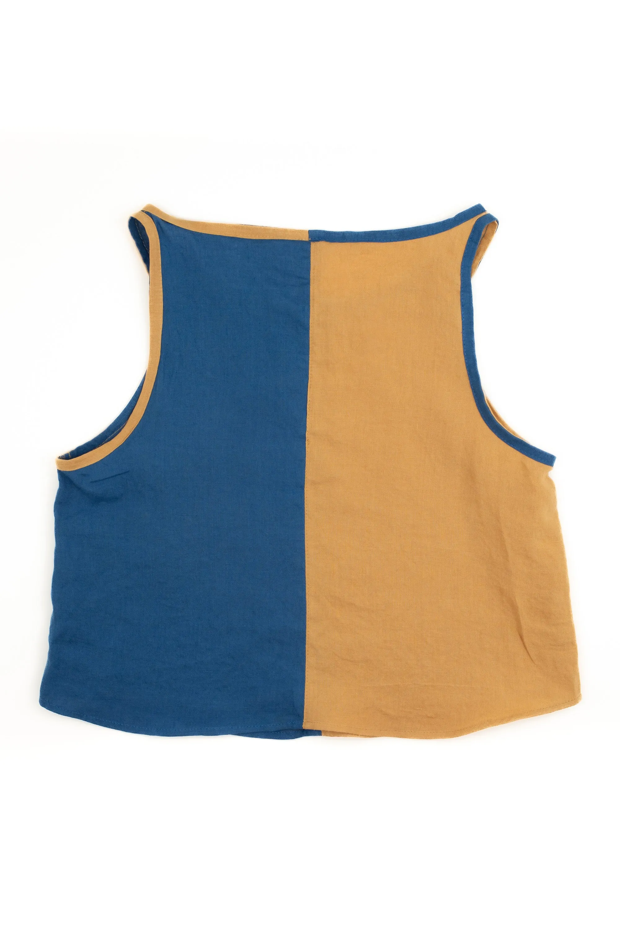 Color Block Ath-Linen Tank