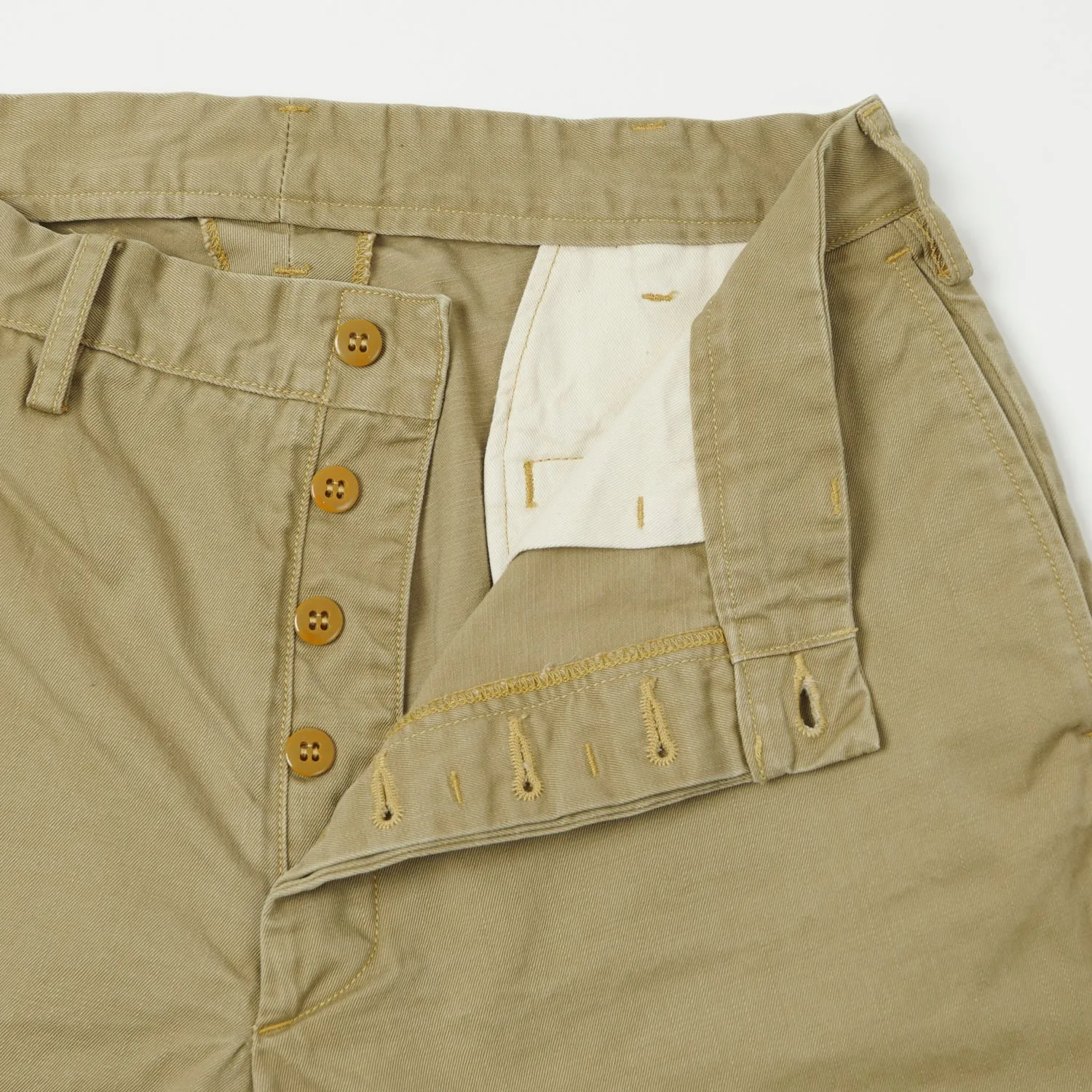 Freewheelers Military Tropical Short - Khaki Beige