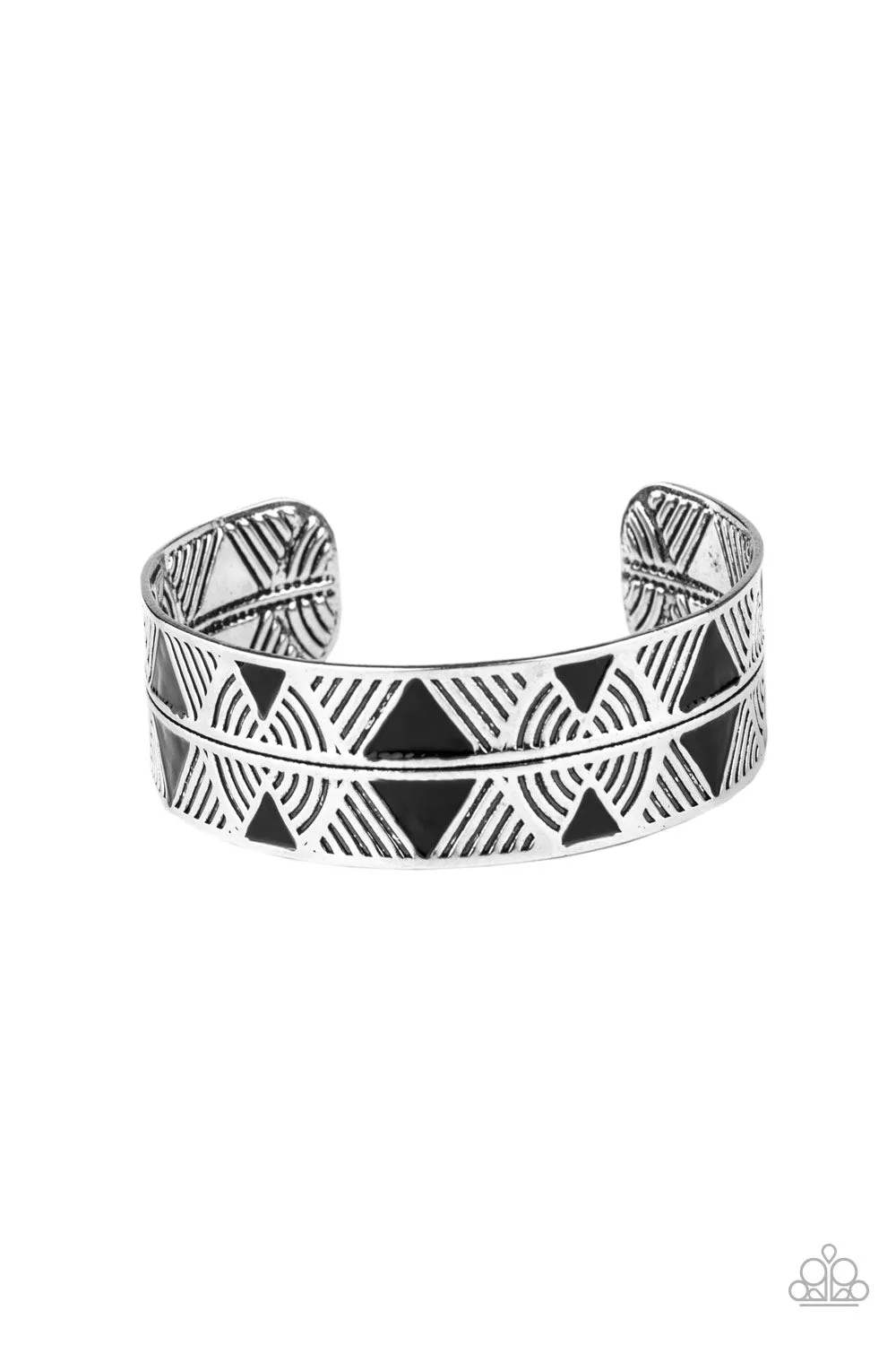 Hidden Glyphs Black-Bracelet