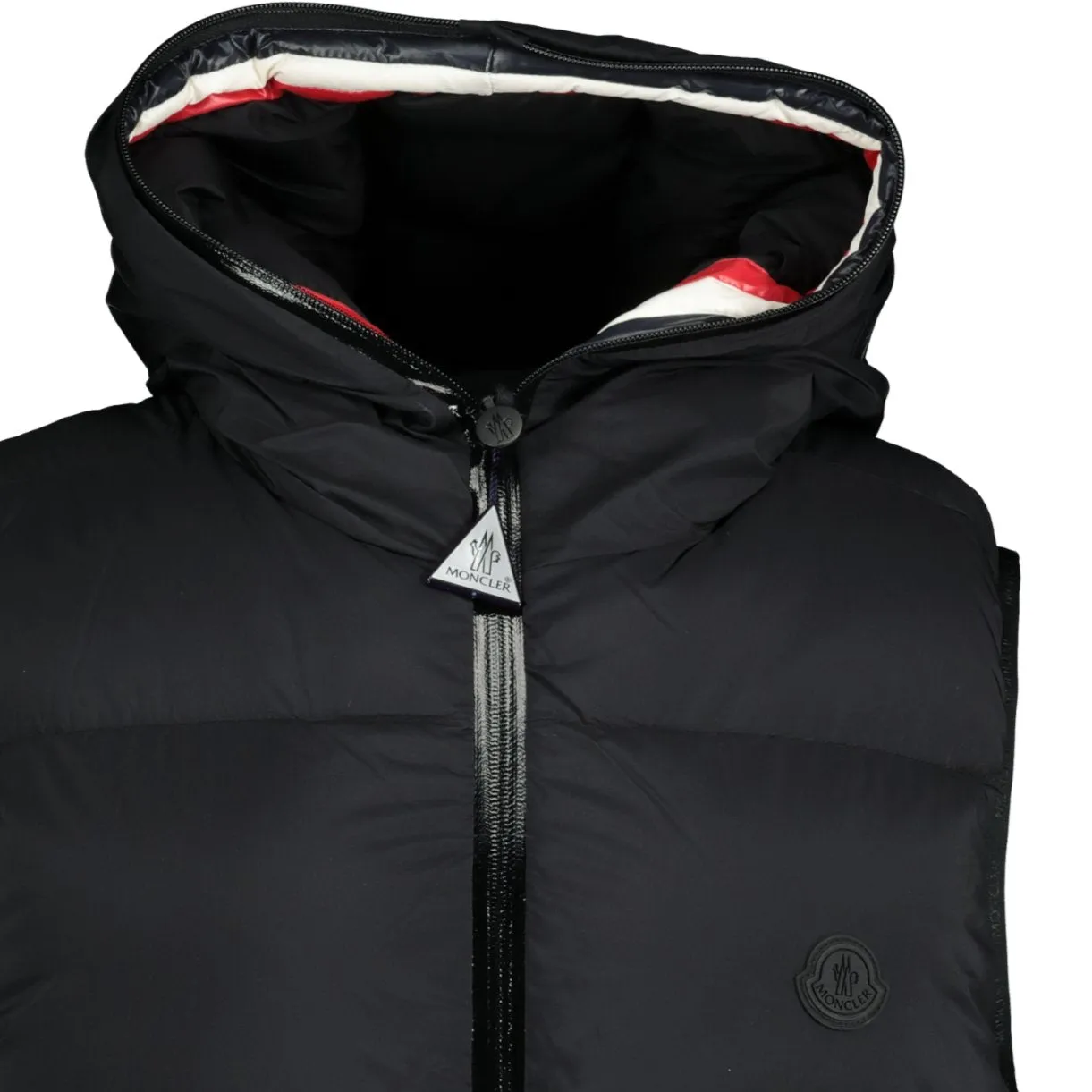 'Luberon' Ghost Logo Down Gilet Black