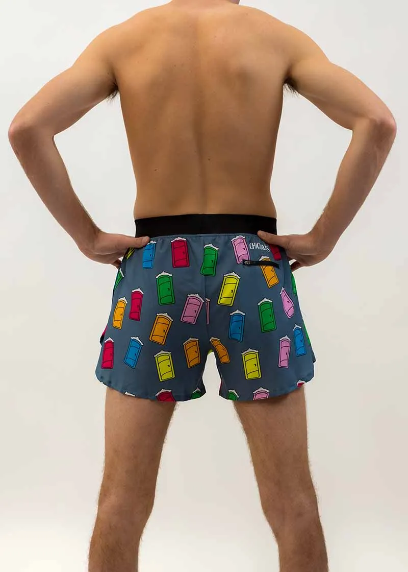 Men's Porta Potty 4" Half Split Shorts