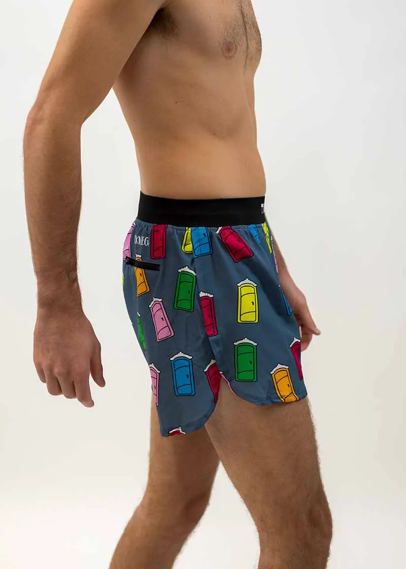 Men's Porta Potty 4" Half Split Shorts