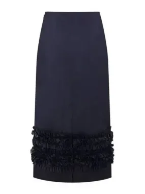 Molly Goddard ruffle embellished cotton skirt 271286