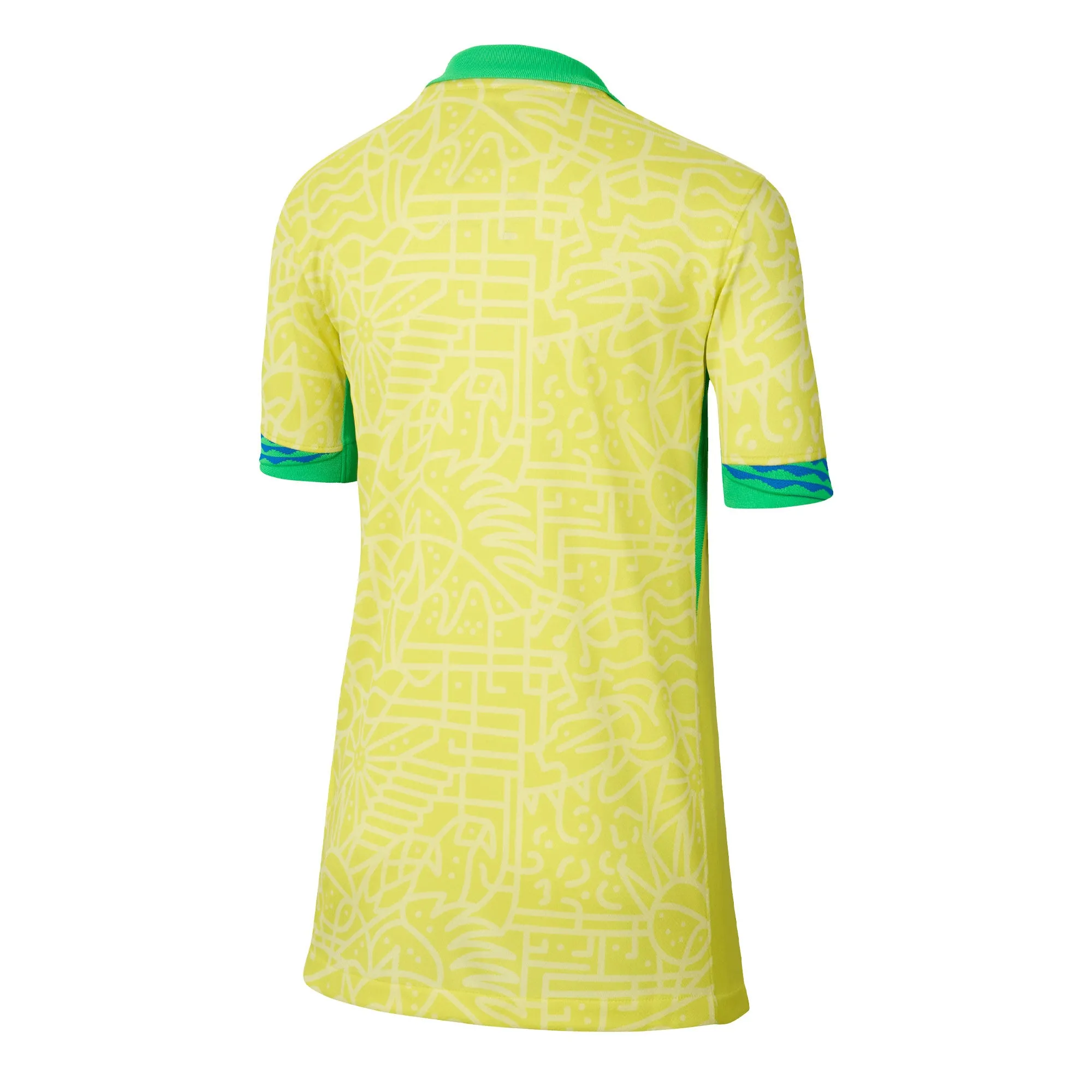 Nike Kids Brazil 2024/25 Home Jersey Yellow/Green