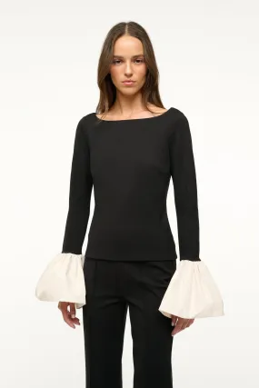 PAIGE TOP | BLACK IVORY