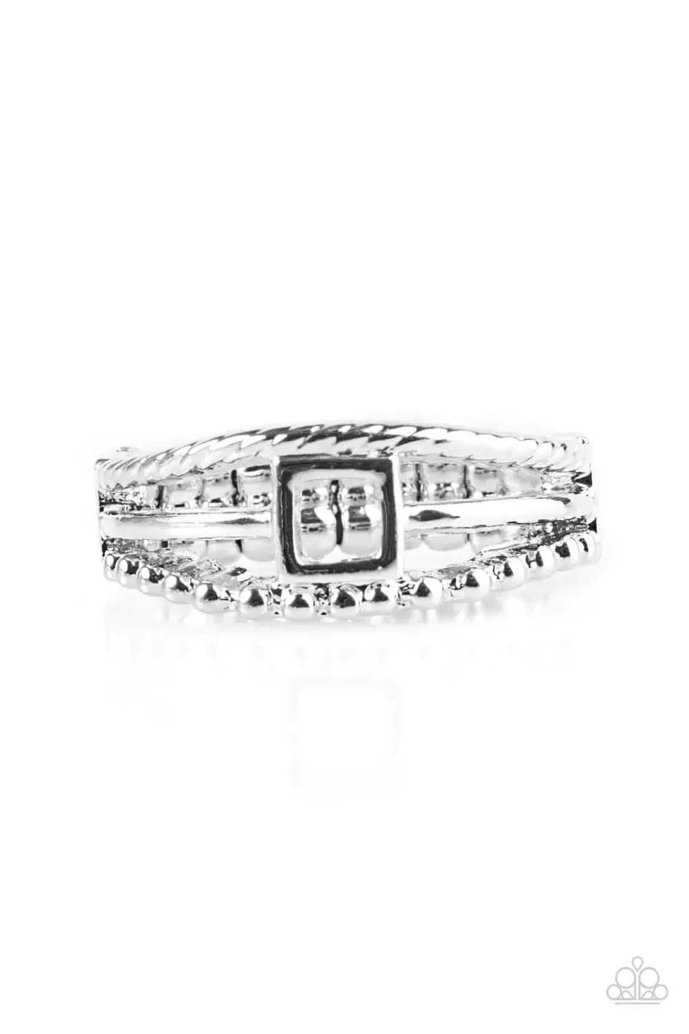 Paparazzi Accessories  - A SQUARE DEAL #RS1/D3 - Silver Ring