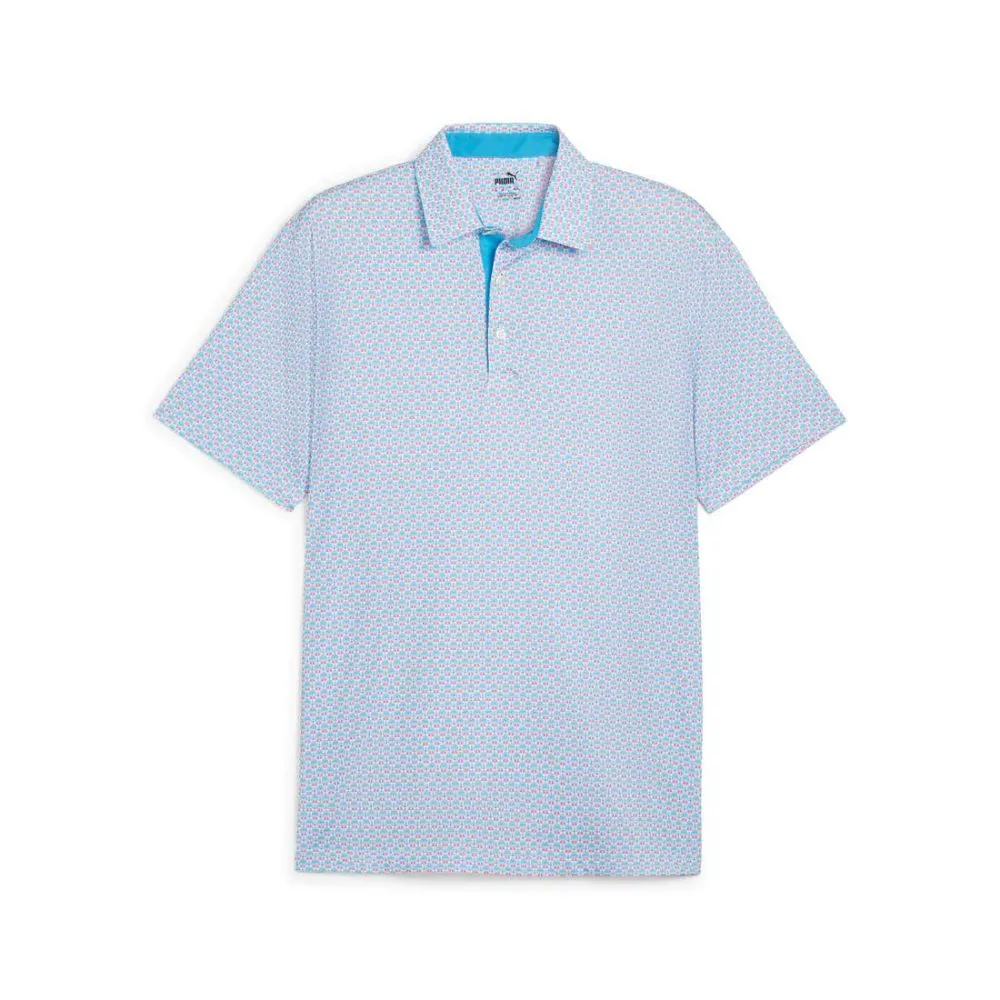 Puma Men's MATTR Palm Deco Golf Polo