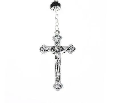 Rosaries & Cross In Black From The Holy Land Jerusalem