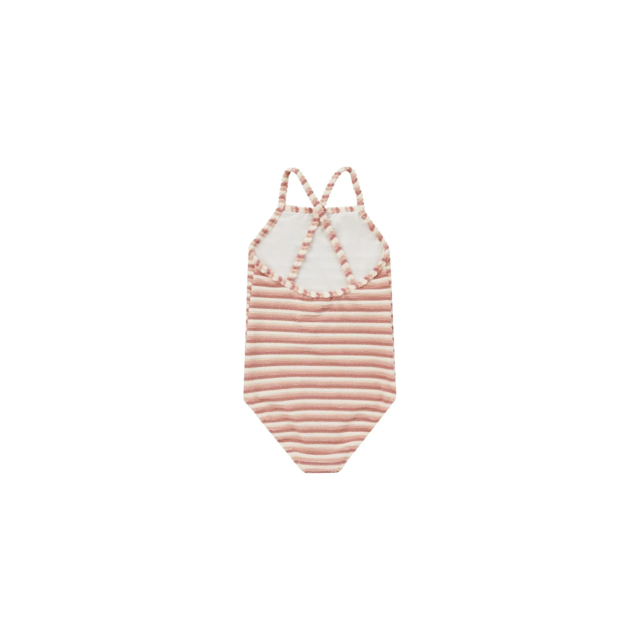 sky one-piece || pink stripe