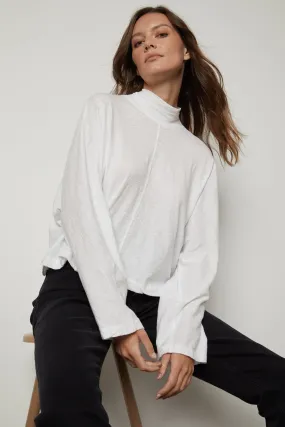 STACEY MOCK NECK TEE