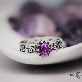 Sterling Silver Vine Filigree Promise Ring | Moonkist Designs