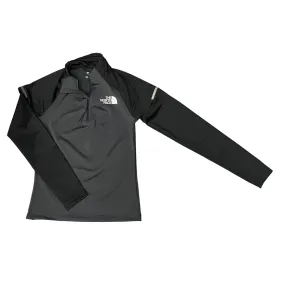 The North Face men's half zip sweatshirt in Lab Lite fleece NF0A7ZA5MN8 asphalt-black