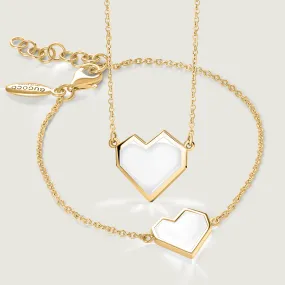 White Ararat Heart Gift Set